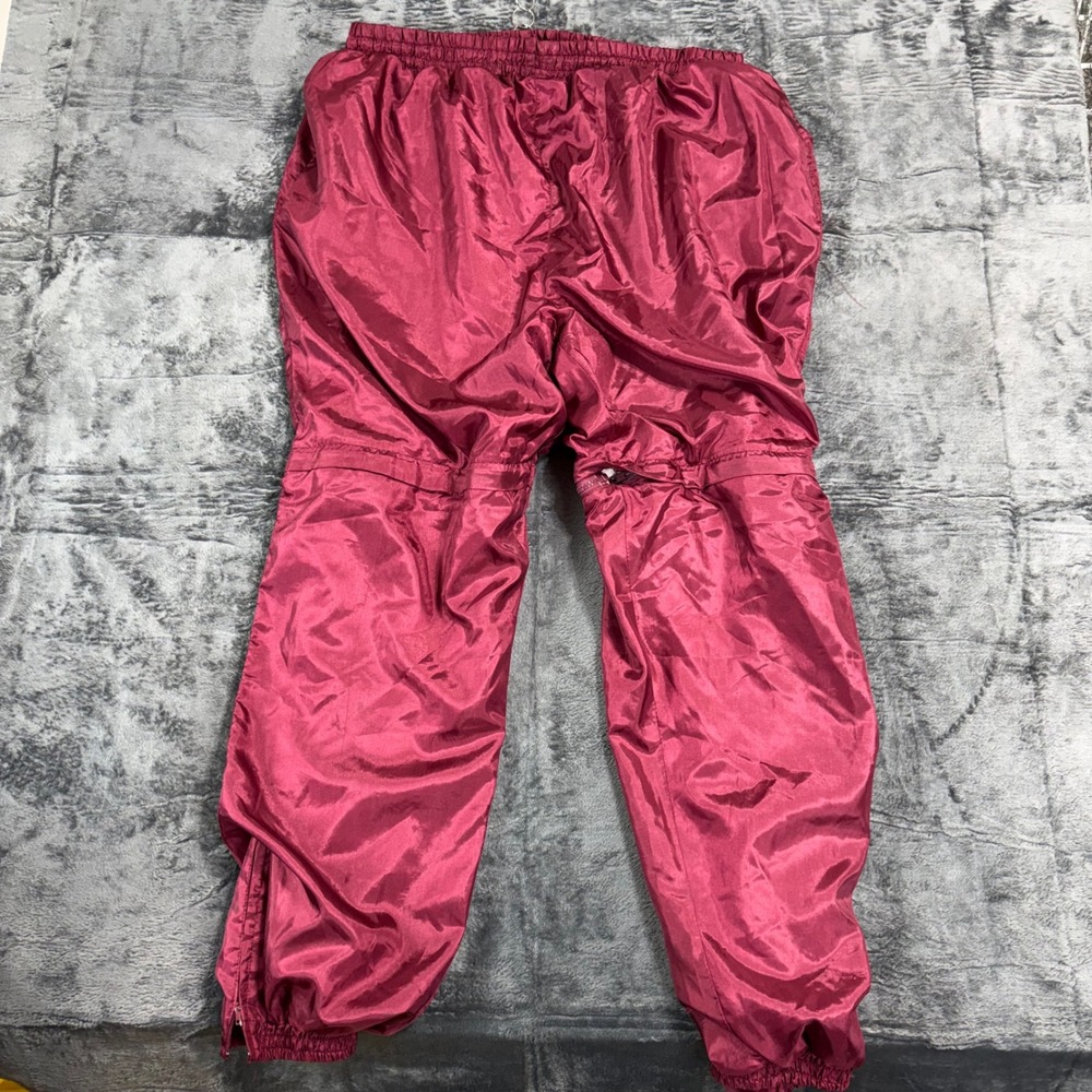 AST Sportswear Mens 5XL Maroon Nylon Tracksuit Zip Off Pants Jacket Set RN 77201 - Picture 11 of 15